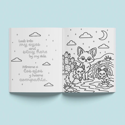 Look into my eyes - Coloring book: Mírame a los ojos - Libro para colorear