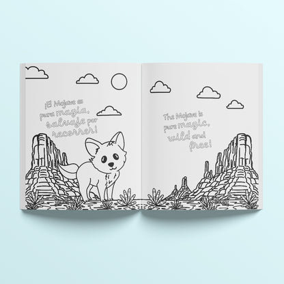 Look into my eyes - Coloring book: Mírame a los ojos - Libro para colorear