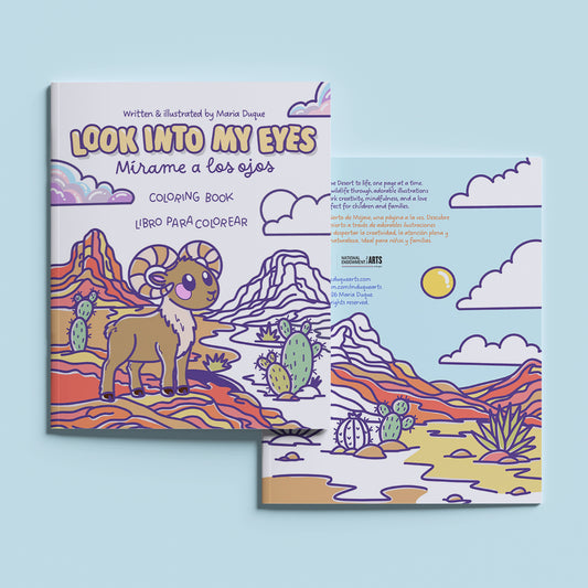 Look into my eyes - Coloring book: Mírame a los ojos - Libro para colorear