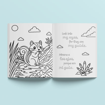 Look into my eyes - Coloring book: Mírame a los ojos - Libro para colorear